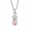 Thumbnail Image 0 of 9.0mm Pink Cultured Freshwater Pearl Pendant in Sterling Silver