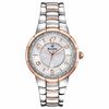 Thumbnail Image 1 of Ladies' Bulova Rosedale Diamond Accent Two-Tone Watch with Mother-of-Pearl Dial (Model: 98R162)
