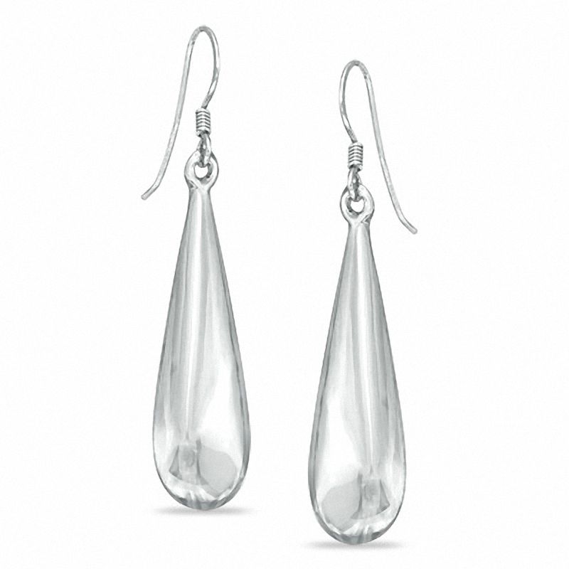 Silver Crystal Teardrop Earrings - Anne Koplik Designs