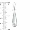 Thumbnail Image 1 of Sterling Silver Elongated Teardrop Earrings