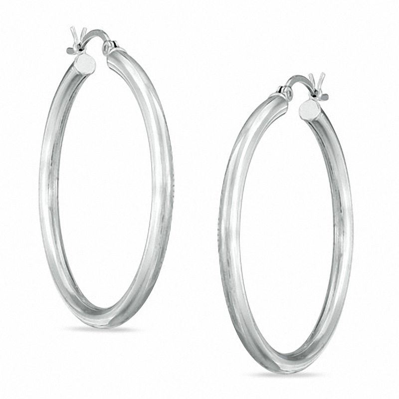 Sun hoops silver - Silver earrings - Trium Jewelry