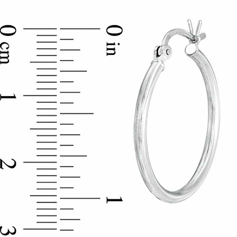 Studio Jewellery Slim Sterling Silver Hoop Earrings