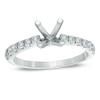 Thumbnail Image 1 of 1/4 CT. T.W. Diamond Semi-Mount in 14K White Gold
