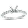 Thumbnail Image 0 of 1/4 CT. T.W. Diamond Semi-Mount in 14K White Gold