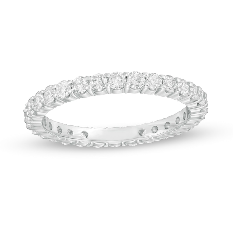 Eternity wedding band, white gold and diamonds - Categories Q9G23L