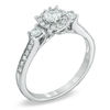 Thumbnail Image 1 of 5/8 CT. T.W. Diamond Frame Engagement Ring in 14K White Gold