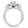 Thumbnail Image 2 of Vera Wang Love Collection 1-1/2 CT. T.W. Oval Diamond Three Stone Engagement Ring in 14K White Gold