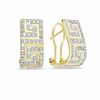 Thumbnail Image 0 of Diamond Fascination™ Greek Key J-Hoop  Earrings in 14K Gold