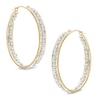 Thumbnail Image 0 of Diamond Fascination™ Inside-Out Hoop Earrings in 14K Gold