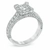Thumbnail Image 2 of 1-1/2 CT. T.W. Certified Princess-Cut Diamond Engagement Ring in 14K White Gold (I/I1)