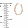 Thumbnail Image 1 of Diamond Fascination™ Hoop Earrings in 14K Rose Gold