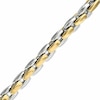 Thumbnail Image 1 of Men's Link Bracelet in Polished Two-Tone Stainless Steel - 9.0"