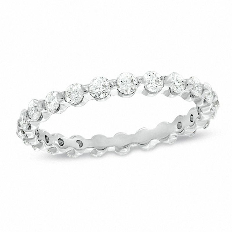 Main Image 1 of 1 CT. T.W. Diamond Eternity Wedding Band in 14K White Gold