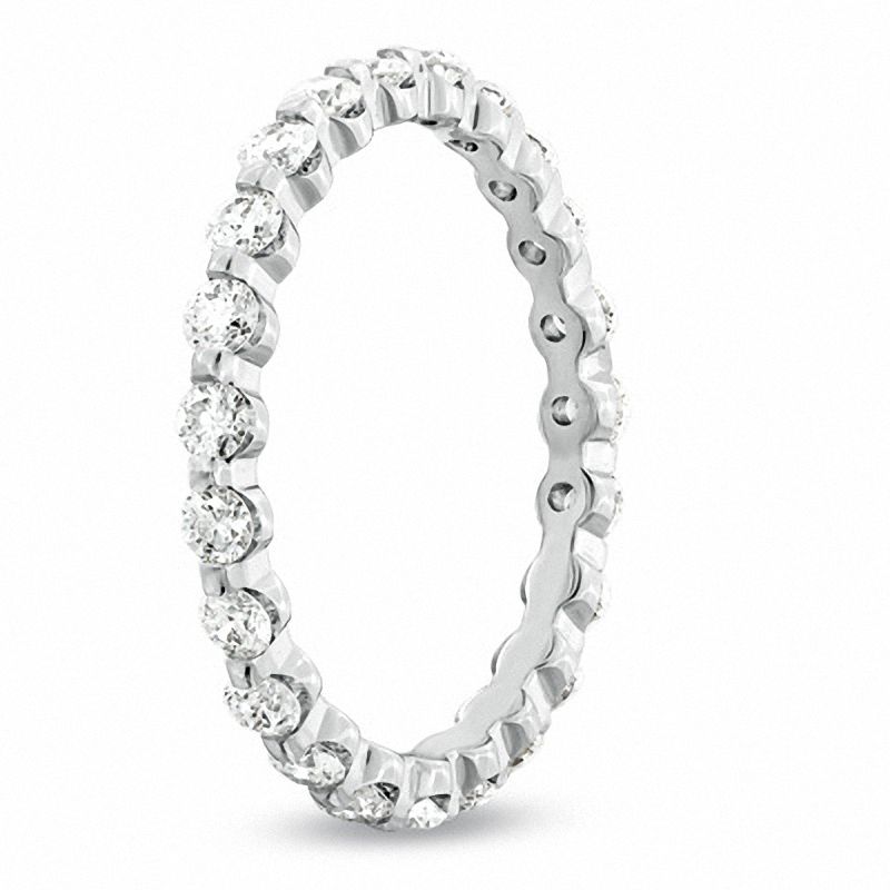 Main Image 2 of 1 CT. T.W. Diamond Eternity Wedding Band in 14K White Gold