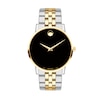 Thumbnail Image 0 of Men's Movado Museum® Classic Two-Tone PVD Watch with Black Dial (Model: 0607200)