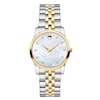 Thumbnail Image 0 of Ladies' Movado Museum® Diamond Accent Two-Tone PVD Watch with Mother-of-Pearl Dial (Model: 0606900)