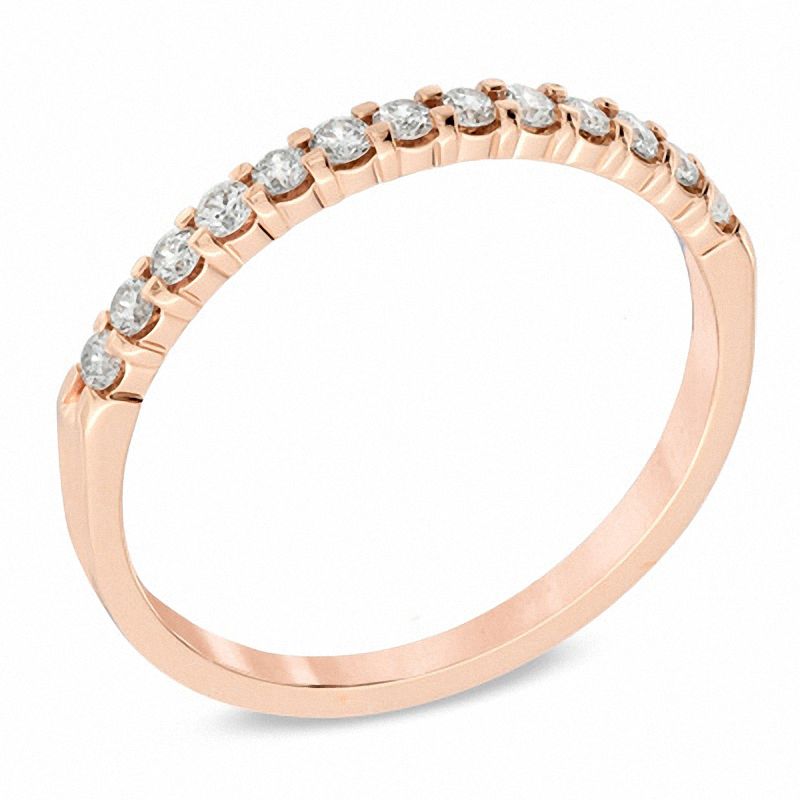 1/4 CT. T.W. Diamond Band in 14K Rose Gold