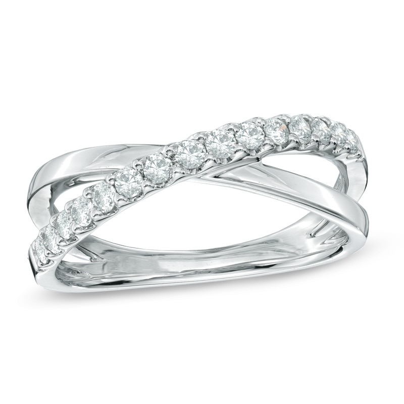 1/3 CT. T.W. Diamond Orbit Ring in 10K White Gold