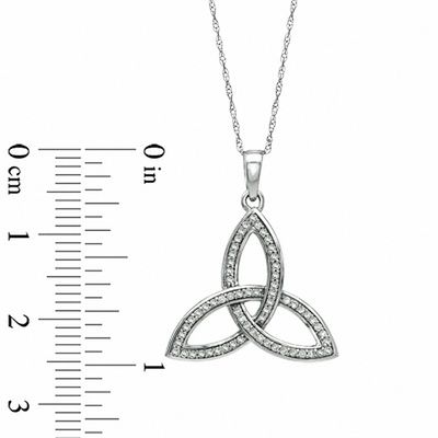 1/4 CT. T.W. Diamond Celtic Trinity 