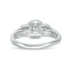 Thumbnail Image 4 of 1/2 CT. T.W. Diamond Three Stone Frame Ring in 14K White Gold