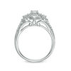 Thumbnail Image 6 of 1/2 CT. T.W. Diamond Three Stone Frame Ring in 14K White Gold