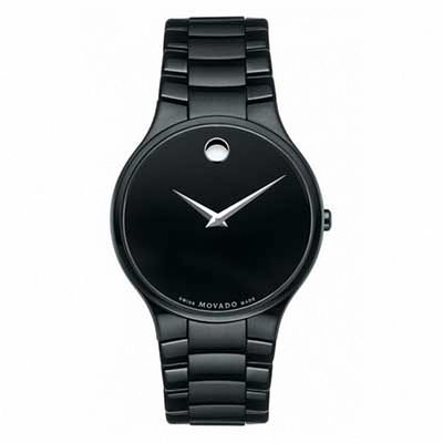 Men s Movado Watch with Black Dial Model 606594 Zales