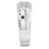 Thumbnail Image 2 of Vera Wang Love Collection Men's 1/2 CT. T.W. Diamond Wedding Band in 14K White Gold