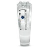 Thumbnail Image 3 of Vera Wang Love Collection Men's 1/2 CT. T.W. Diamond Wedding Band in 14K White Gold