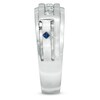 Thumbnail Image 2 of Vera Wang Love Collection Men's 1/2 CT. T.W. Diamond Wedding Band in 14K White Gold