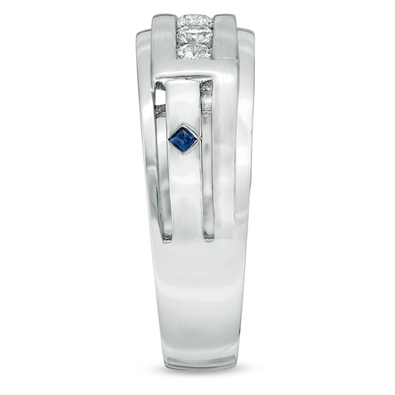 Vera Wang Love Collection Men's 1/2 CT. T.W. Diamond Wedding Band in 14K White Gold Vera Wang Love Collection Men's 1/2 CT. T.W. Diamond Wedding Band in 14K White Gold