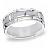 Thumbnail Image 1 of Triton 8.0mm Comfort Fit White Tungsten Wedding Band