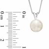 Thumbnail Image 1 of 9.0 - 10.0mm Cultured Freshwater Pearl Pendant and Stud Earrings Set in Sterling Silver