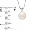 Thumbnail Image 2 of 9.0-10.0mm Freshwater Cultured Pearl Pendant and Stud Earrings Set in Sterling Silver