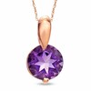 Thumbnail Image 0 of 10.0mm Amethyst Pendant in 10K Rose Gold