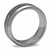 Thumbnail Image 1 of Triton Men's 8.0mm Laser-Inscribed Tattoo Wedding Band in Tungsten