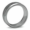 Thumbnail Image 2 of Triton 8.0mm Laser-Inscribed Tattoo Wedding Band in Tungsten
