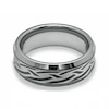 Thumbnail Image 2 of Triton Men's 8.0mm Laser-Inscribed Tattoo Wedding Band in Tungsten