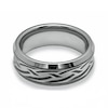 Thumbnail Image 3 of Triton 8.0mm Laser-Inscribed Tattoo Wedding Band in Tungsten