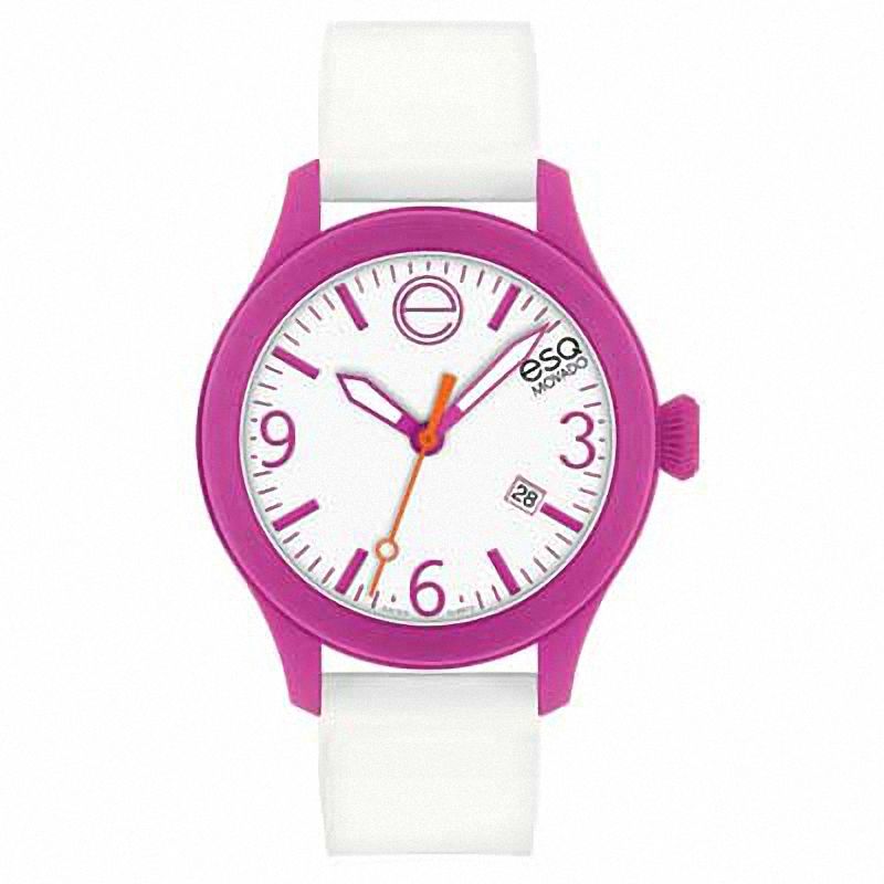 Main Image 1 of ESQ One Pink Strap Watch with White Dial (Model: 07301438)