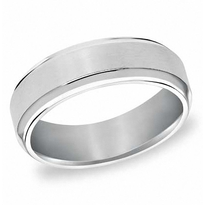 Llife BOTTON BAND RING（iii） Triton Tungsten Black Carbon Fiber Wedding Band Ring - Triton Jewelry