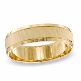 Wedding Bands Zales Men S 6 0mm Wedding Band In 10k Gold