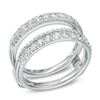 Thumbnail Image 1 of 1 CT. T.W. Diamond Double Row Solitaire Enhancer in 14K White Gold