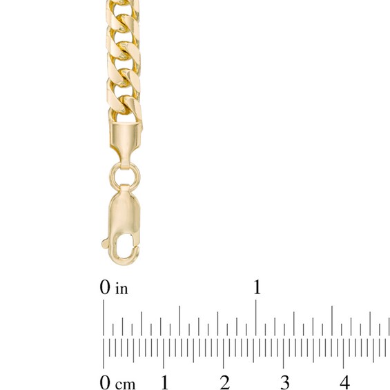 5.8mm Cuban Curb Chain Bracelet in 10K Gold - 8.5"