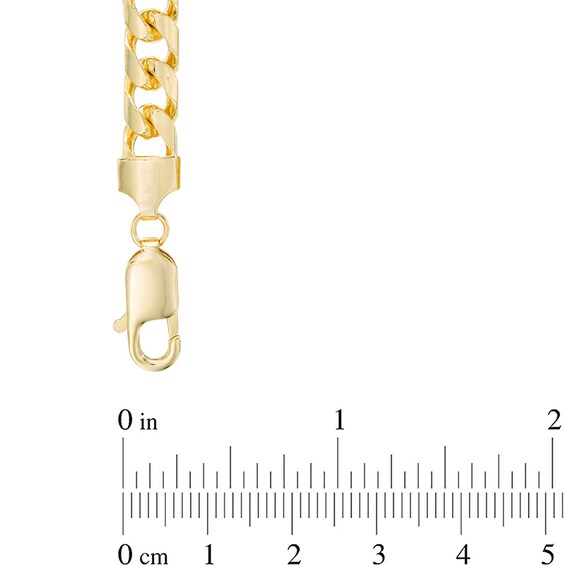 6.7mm Cuban Curb Chain Bracelet in 10K Gold - 8.5"