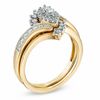 Thumbnail Image 1 of 1/2 CT. T.W. Marquise-Shape Diamond Bypass Bridal Set in 14K Gold