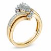 Thumbnail Image 2 of 1/2 CT. T.W. Marquise-Shape Diamond Bypass Bridal Set in 14K Gold