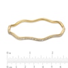 Thumbnail Image 1 of AVA Nadri Crystal Wavy Bangle in Brass with 18K Gold Plate