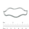 Thumbnail Image 2 of AVA Nadri Crystal Wavy Bangle in White Rhodium Brass