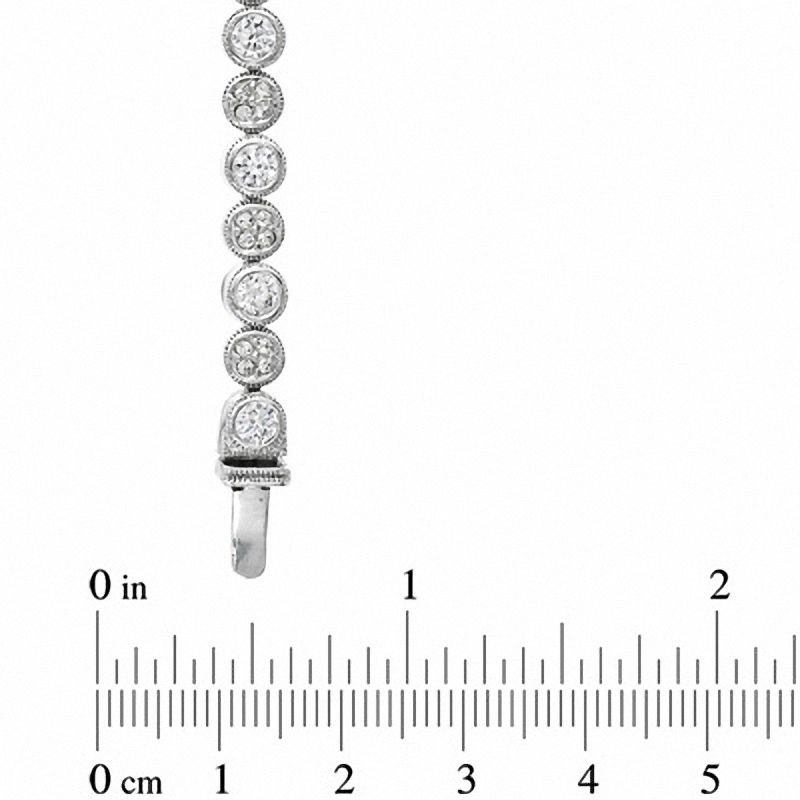 Main Image 2 of AVA Nadri Cubic Zirconia Bracelet in White Rhodium Brass - 7.25"