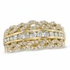 Thumbnail Image 1 of 3/4 CT. T.W. Diamond Braided Edge Anniversary Band in 10K Gold